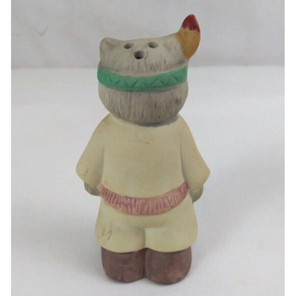 Vintage 1990 Trippies American Indian Cats 4" Salt & Pepper Shakers - Picture 4 of 13